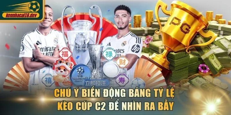 Chú ý biến động bảng tỷ lệ kèo Cúp C2 để nhìn ra bẫy