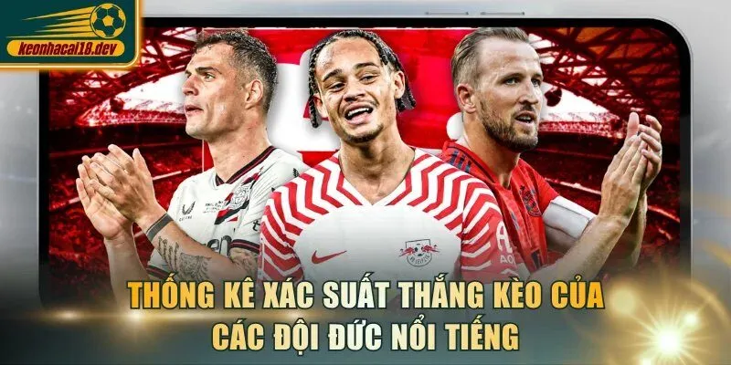 Thống kê xác suất thắng kèo của các đội Đức nổi tiếng